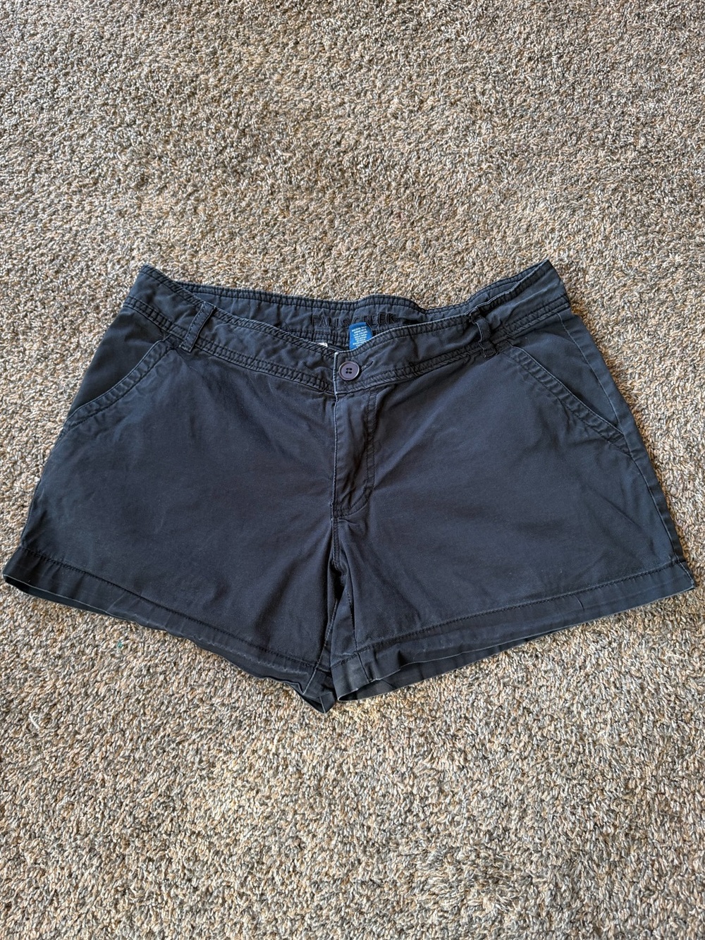 Falls Creek Black Casual Bermuda Shorts